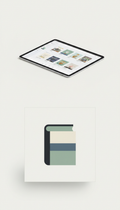 Minimalist digital packaging for eBook download